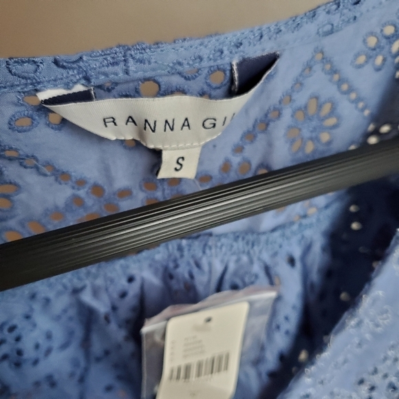 Ranna Gill Berringer Eyelet Blouse size S NWT - Picture 4 of 7